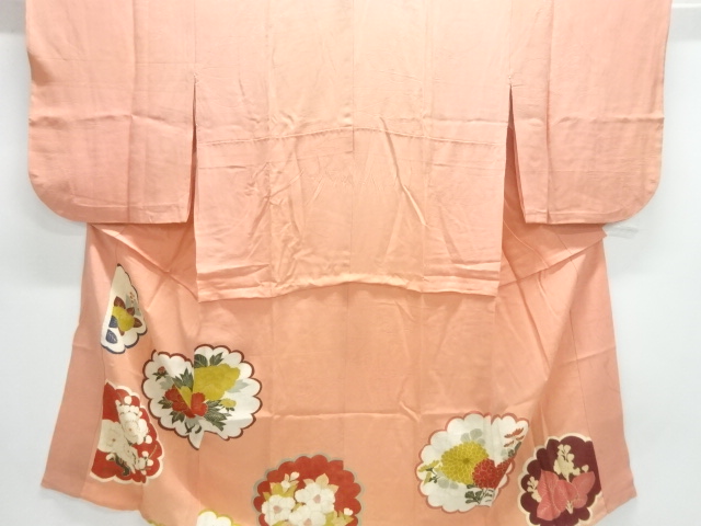 Japanese Kimono / Chirimen Kinsha Silk